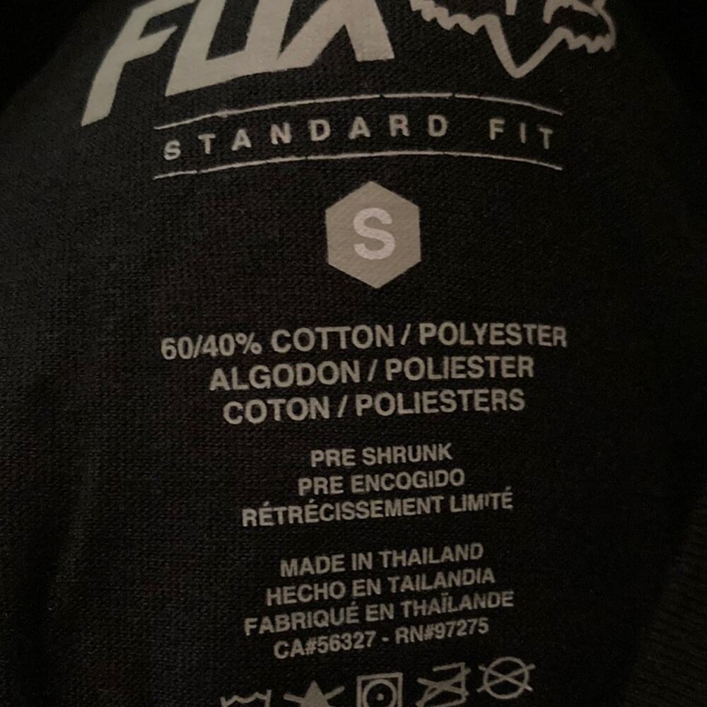 NWOT Fox Black Red Pocket Short Sleeve TShirt Sz Small & Large Available - Picture 2 of 5